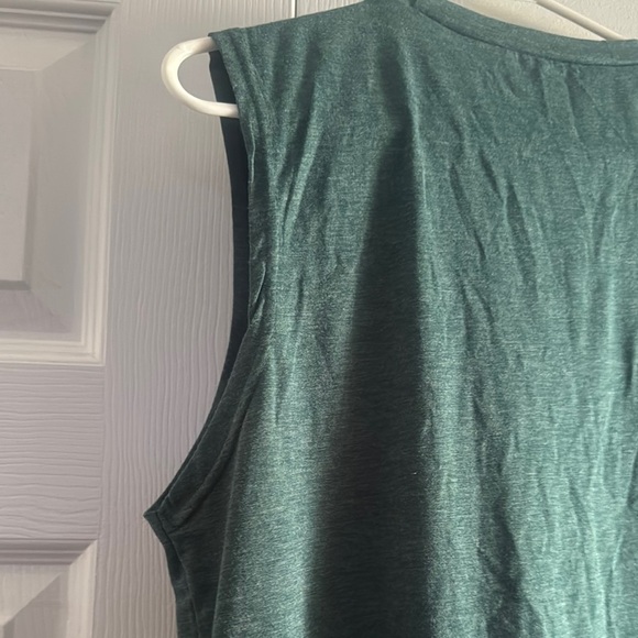 Dark Green Sleeveless Top with Warrior Dragonfly Design❤️ - Picture 3 of 5